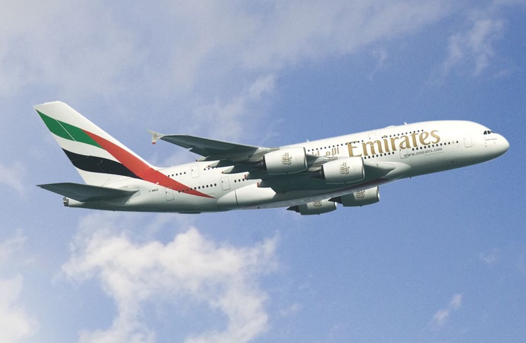 Emirates A380 returns to NYC